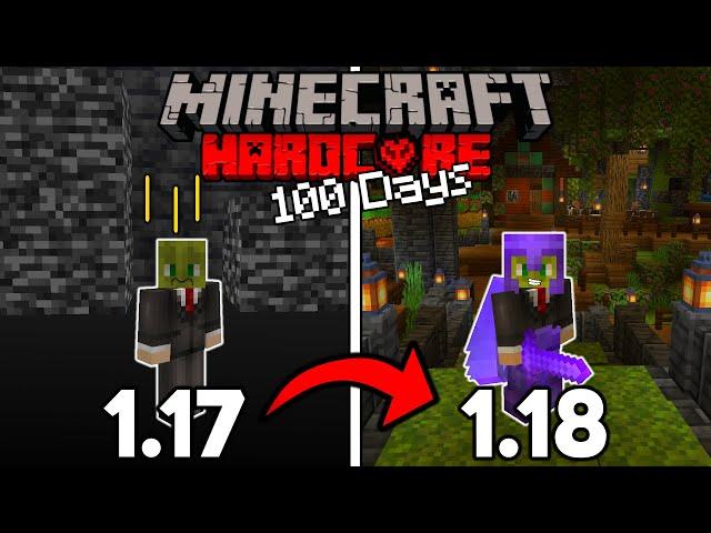 I Survived 100 Days of Hardcore Minecraft in the New 1.18 Caves... Here's What Happened