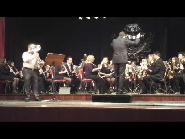 Harlequin (Philip Sparke) NUNO CARVALHO euphonium, Palmela 2012 HD