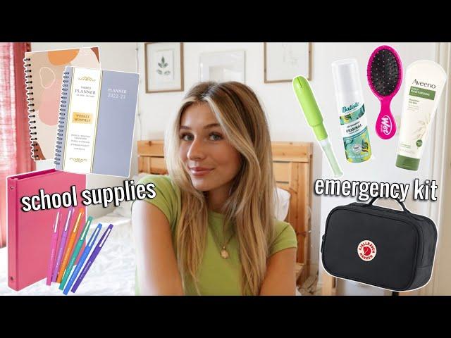 back to school ESSENTIALS | trendy must haves + teen emergency kit 