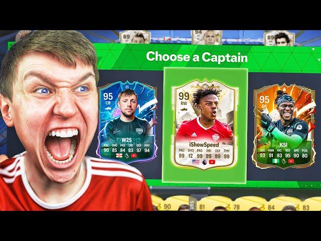 YOUTUBERS IN EA FC 24 FUT DRAFT ft Speed, KSI & W2S