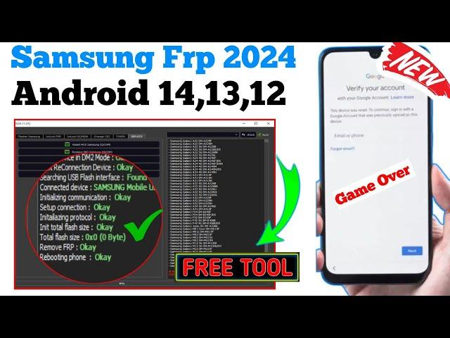 Samsung FRP Tool 2024 All Samsung FRP Bypass Android 13/14 - no adb - no *#0*# - All CUP | Free Tool