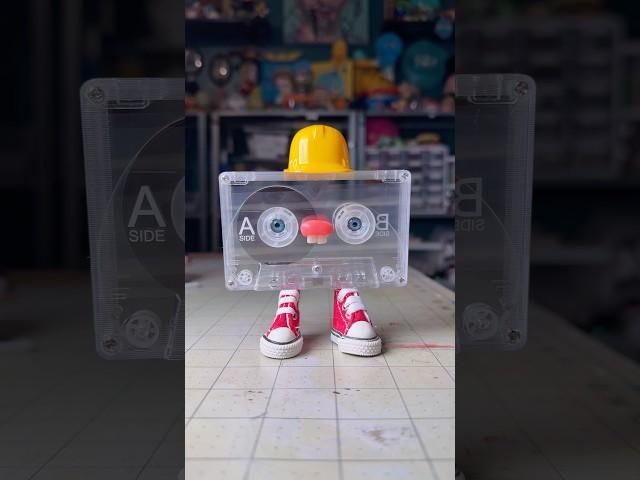 Cassette Tape Blob Sculpture