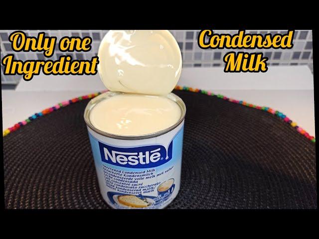 IF YOU HAVE CONDENSED MILK TRY THIS RECIPE WITH ME!!! ONLY ONE INGREDIENT RECIPE