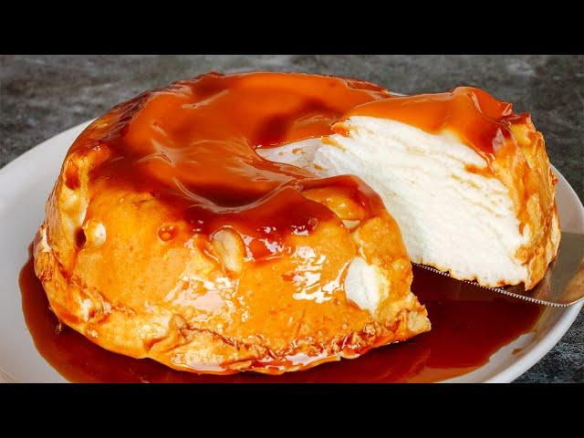 Incredible easy homemade dessert with ONLY 2 INGREDIENTS No Flour, No Gelatine, No Cream Cheese