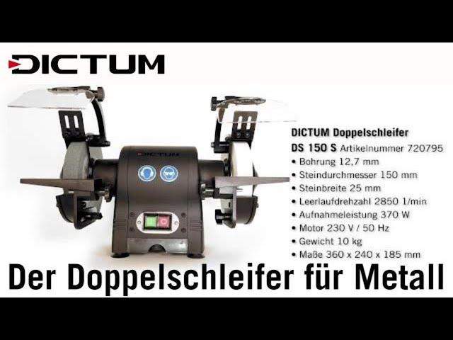 DICTUM® Doppelschleifer DS 150 S - Produktvorstellung