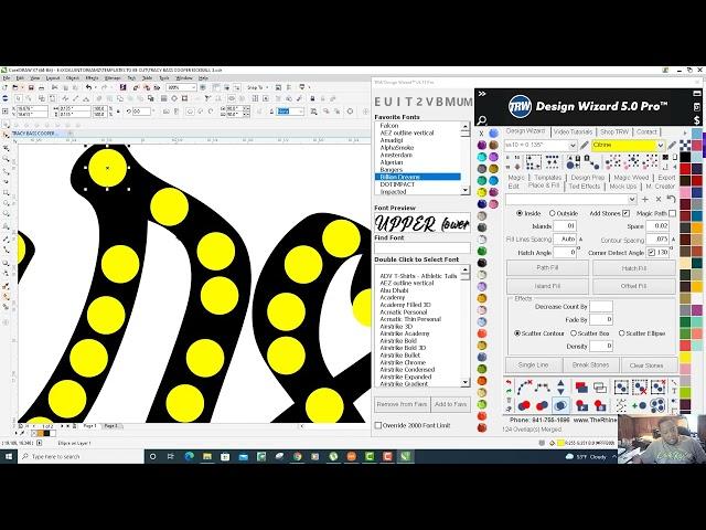 Using Trw Rhinestone Wizard To Create Rhinestone Templates