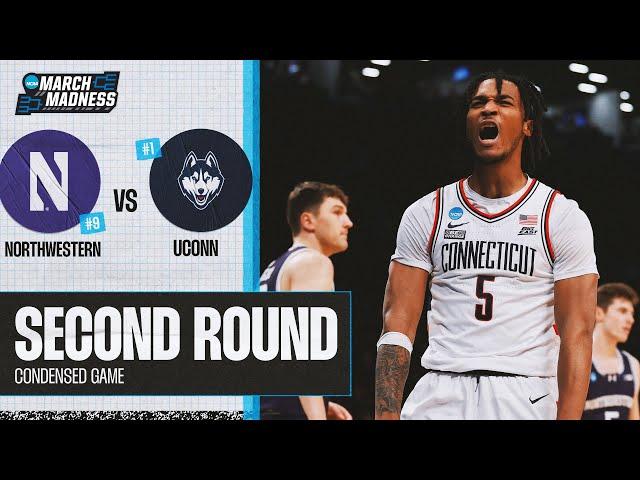 UConn vs. Northwestern - Second Round NCAA tournament extended highlights