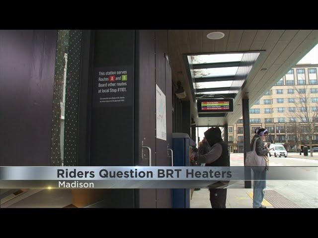 Madison Metro Bus Rapid Transit riders question the efficiency of station heaters