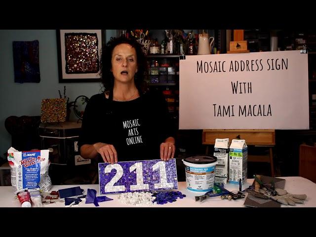 Create a Mosaic Address Sign with Tami Macala