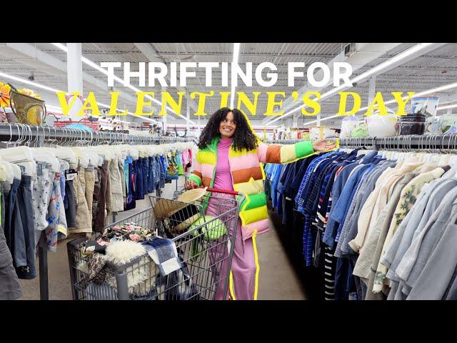 THRIFTING V-DAY OUTFITS 2023 | + my February thrift list