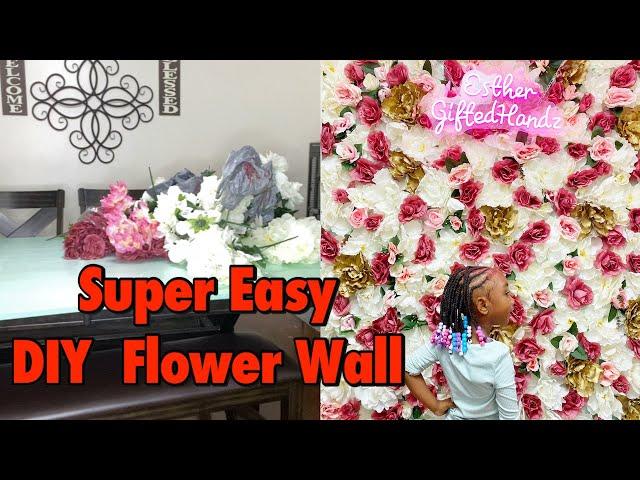 DIY Flower Wall for the Low....I Got Lucky! 