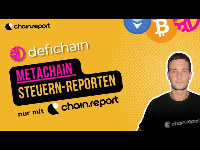 Metachain - Steuern erfassen mit chain.report