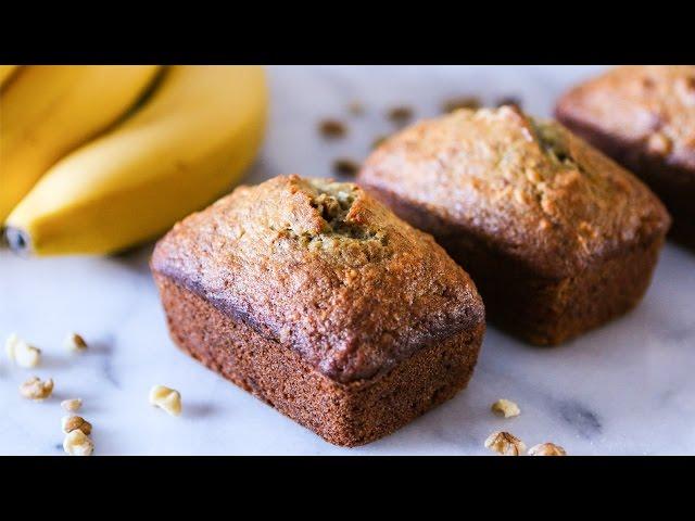 Mini Banana Loaves with Walnuts and Coconut