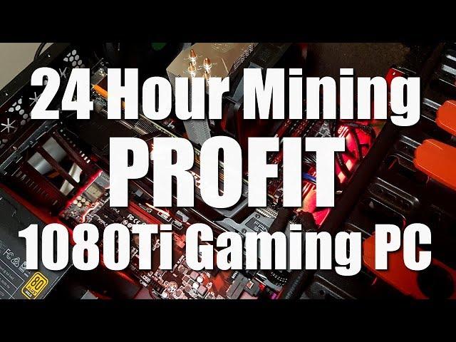 1080Ti Gaming PC Mining Crypto For 24 Hours - How Much Profit?