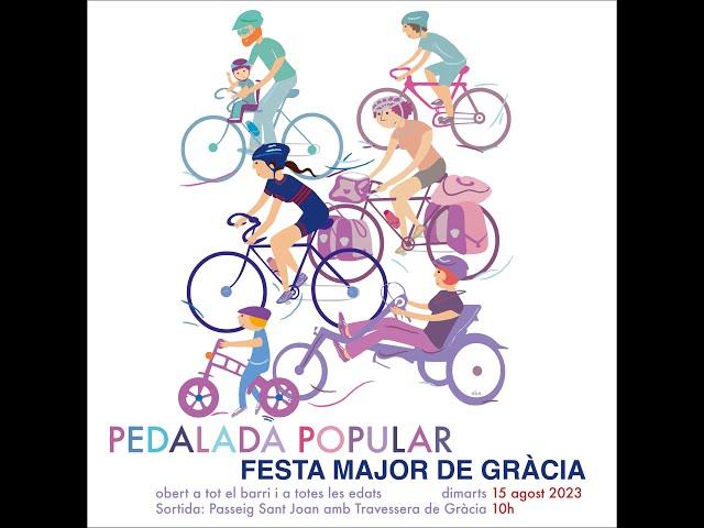 Pedalada de la Festa Mayor de Gràcia 2023