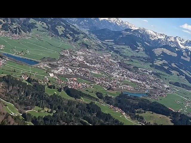 Gleitschirm Absturz am Mittag im Allgäu