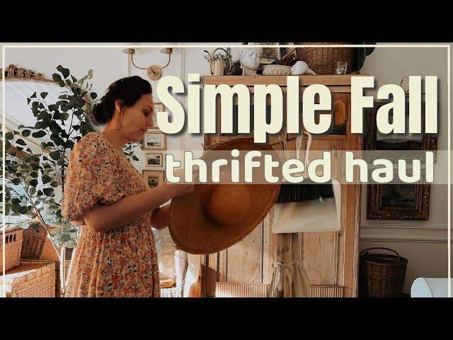 Paying Pennies for My Fall Home Decor | Thrift Vlog and Haul | simple cottage style