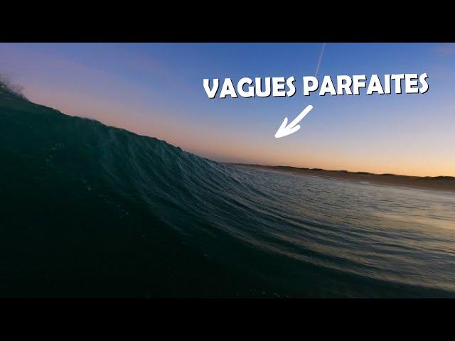 SURFER DES VAGUES PARFAITES A HOSSEGOR A 7H DU MAT  (SUNRISE RAW POV SURF) | Killian M