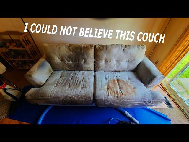 I Saved This Couch for an Elderly couple | Satisfying Deep Cleaning ASMR