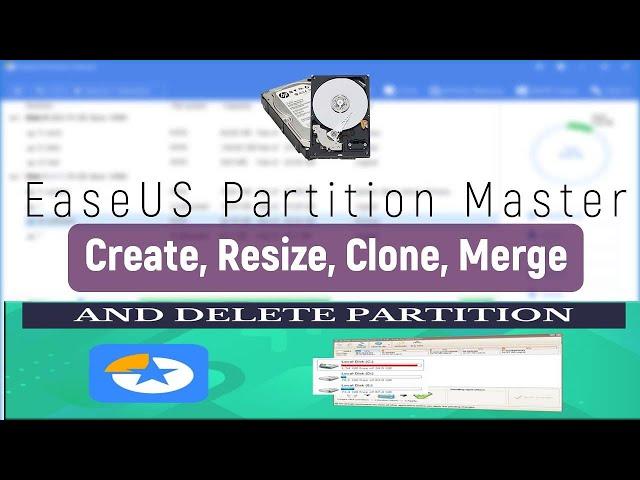 EaseUS Partition Master Free - create, resize, clone, move, merge, and Format partitions