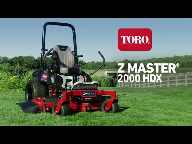 Toro ZMaster 2000 Nullwendekreismäher mit MyRide Sitzplattformfederung