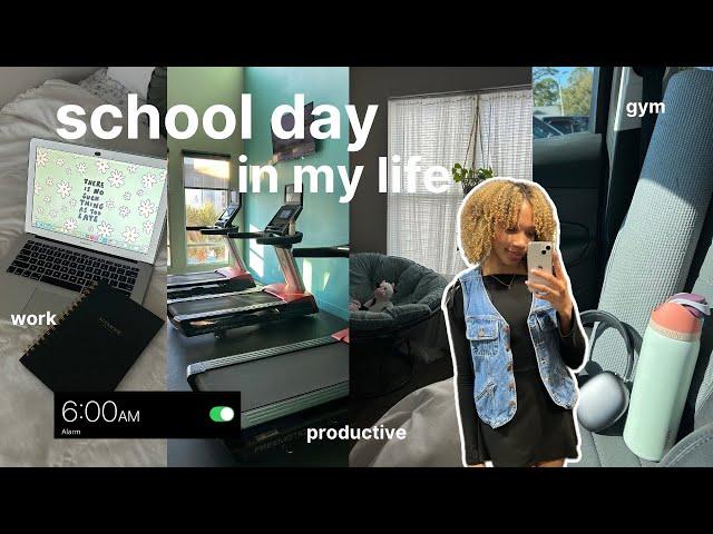 a realistic day in my life as a college student | gram, class, gym