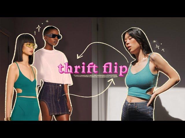 THRIFT FLIP: can I make Rihanna's clothes?? | WITHWENDY