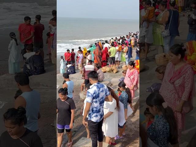 Good Morning ￼Kalbaisakhi  Digha Beach ️ #beach #waves #morning #digha #shorts