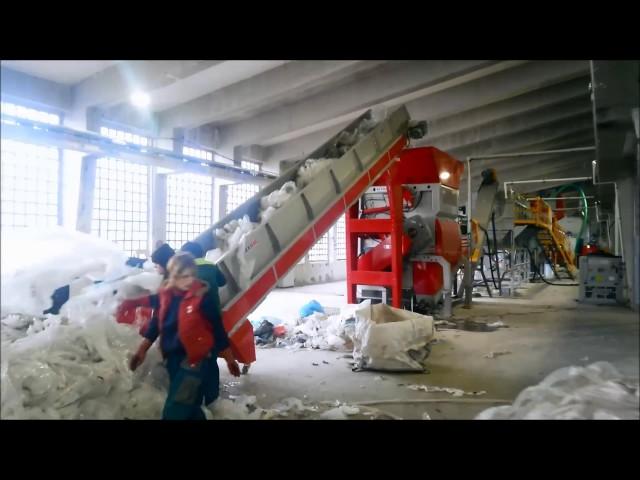 1000 kg/h LLDPE WASHING + GRANULATING LINE