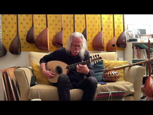 Ross Daly plays lavta made by Manolis