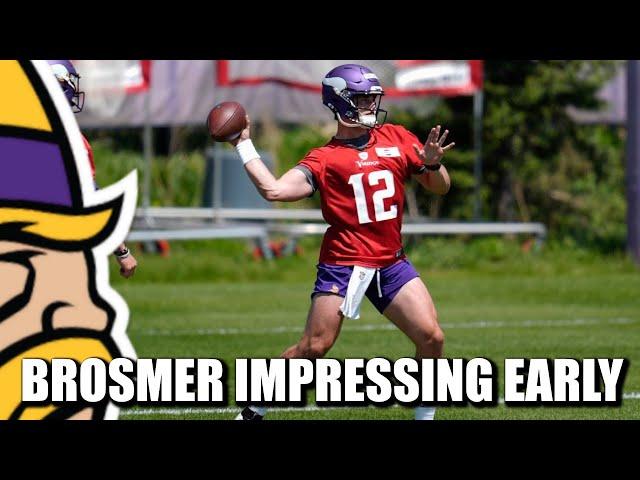 REPORT: Former Gophers UDFA QB Max Brosmer Impressing at Vikings OTAs