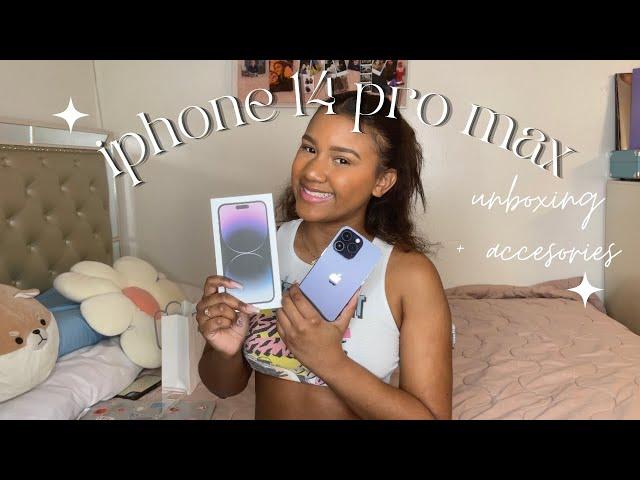 Iphone 14 Pro Max unboxing (deep purple) setup + camera test