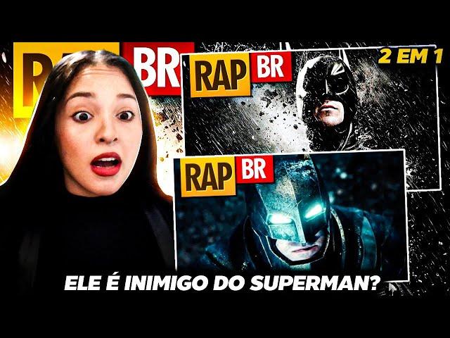 (2 em 1) CONHECENDO a História do Batman | Rap do Batman I e II Player Tauz | RAP REACT