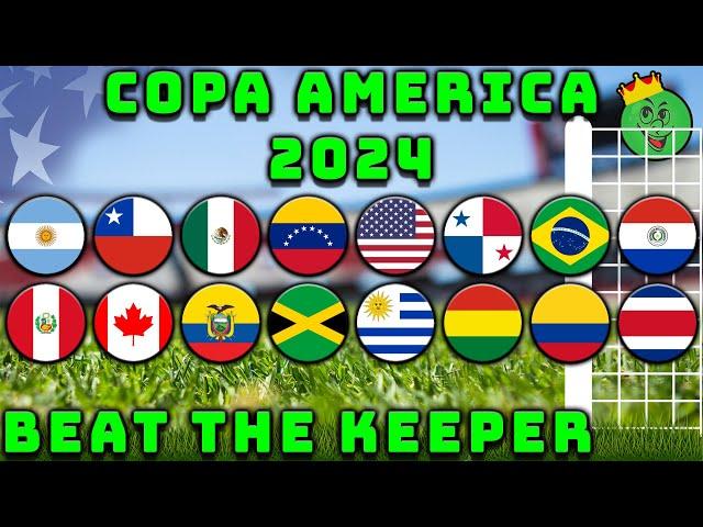 Copa America 2024 Beat the Keeper Marble Race Tournament / Marble Race King