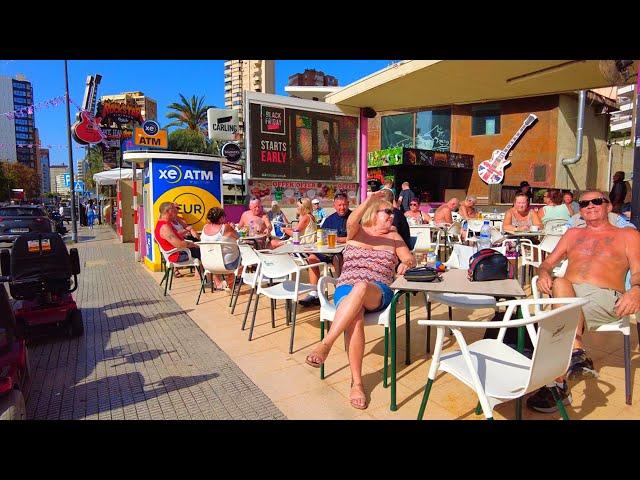 BENIDORM  GERONA STREET British Pubs & Bars November 2024 Costa Blanca Spain 4K