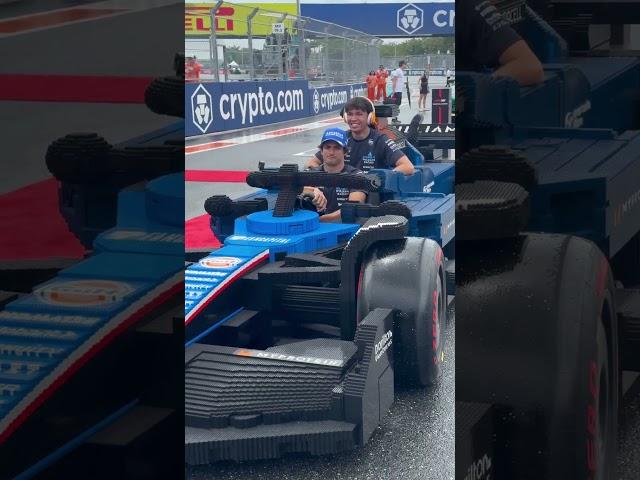 Drivers' Parade but make it LEGO F1 cars  #f1 #alexalbon #carlossainz