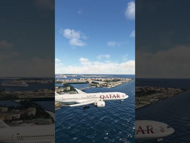 Epic Qatar Airways 777 Approach & Landing at Tokyo Haneda | MSFS