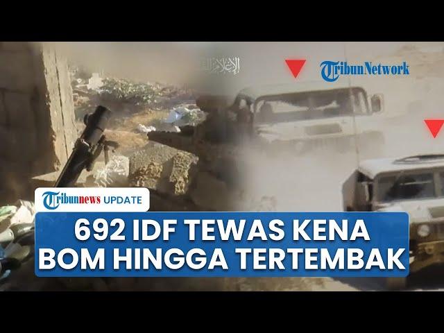 Tank-tank Israel Meledak Kena Bom Tanam Brigade Al-Quds, Total IDF Tewas Meningkat Jadi 692