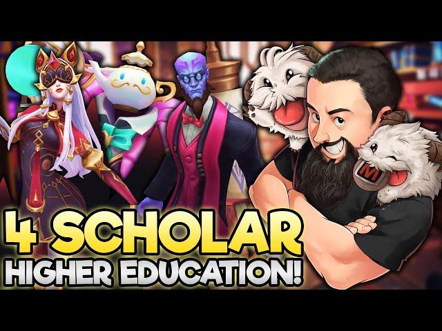 4 Scholar - Prepare to Get SCHOOLED!! | TFT Magic & Mayhem | Teamfight Tactics