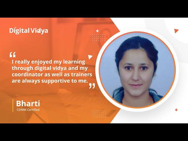 Digital Marketing Course Review by Bharti | Digital Vidya