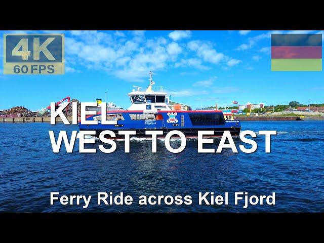 KIEL, Germany  in 4K | 2025 | Walk & Ferry Ride from Reventlou to Dietrichsdorf