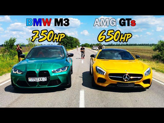 РАКЕТЫ на СТАРТЕ. BMW M3 G80 vs Mercedes AMG GTs vs GSX-R 750. OCTAVIA A7 1.8T St 3 vs MINI Cooper