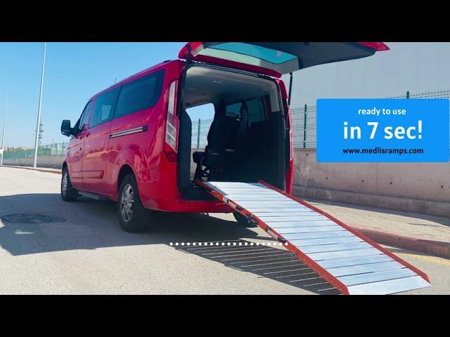 Wheelchair Accessible Van Ramp is ready to use in 7 seconds