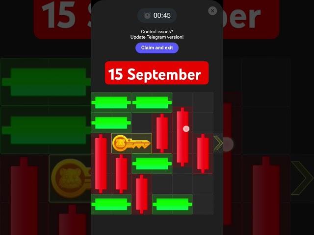 Key 57! 15September how to solve mini game PUZZLE in hamster Kombat (100%) !!15September mini game