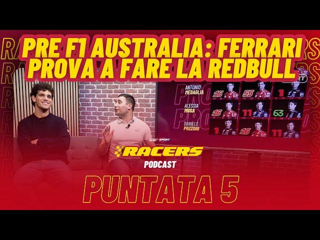 Racers f1 Podcast - Puntata 5 - Pre Australia | #ferrari prova a fare la #RedBull ! Ritorno Sainz