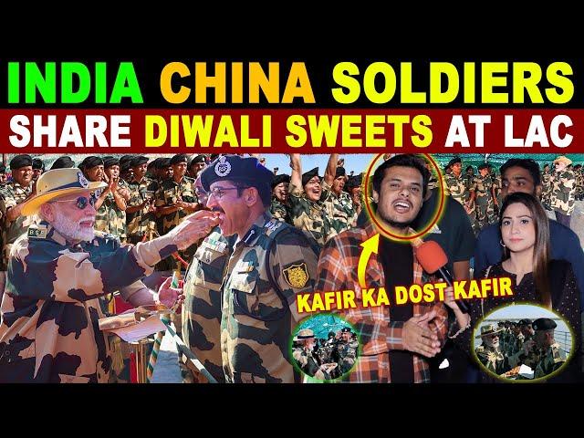 INDIA CHINA SOLDIERS SHARE DIWALI SWEETS BUT CHINA TARGETS PAKISTAN | PAK CRYING REACTIONS