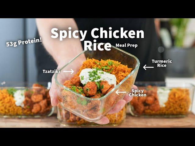 High Protein Spicy Chicken Rice | Lose Weight and Build Muscle