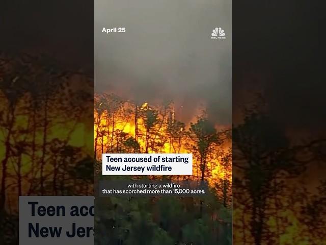 Teen accused of starting New Jersey wildfire.