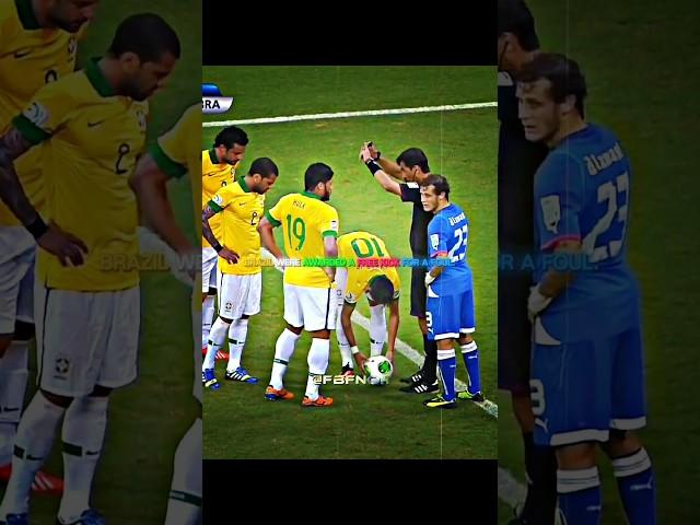 Neymar | Free kick for Brazil 