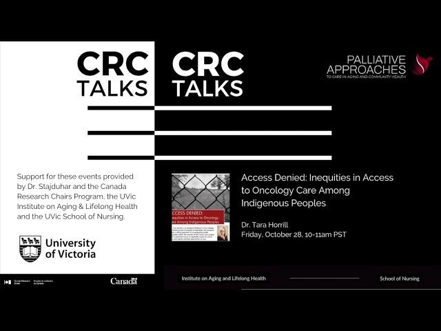 CRC Talks: Dr. Tara Horrill